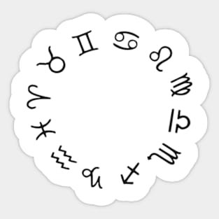 Zodiac Signs II Sticker